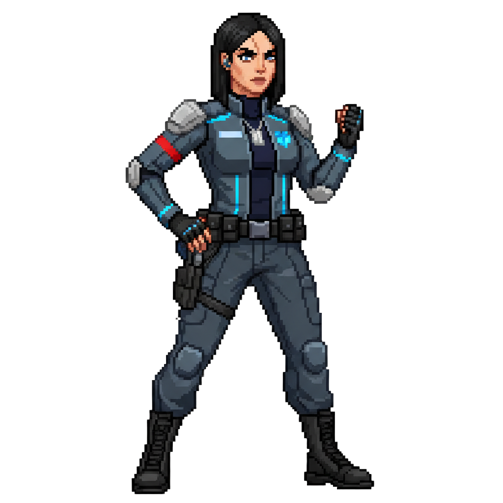 Commander Sera Voss - Jabali AI Poster