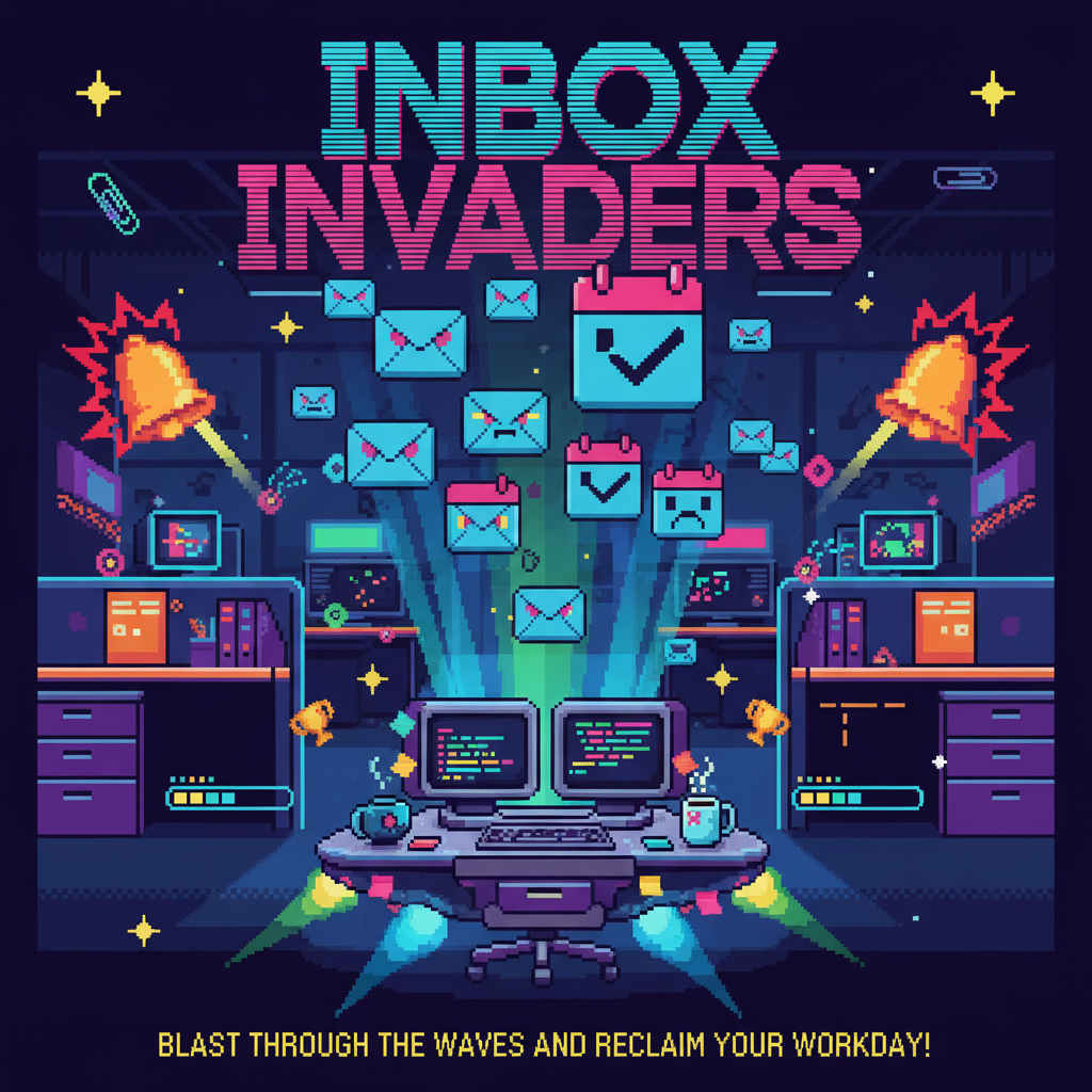 Inbox Invaders - Fixed Shooter Arcade by Jabali AI