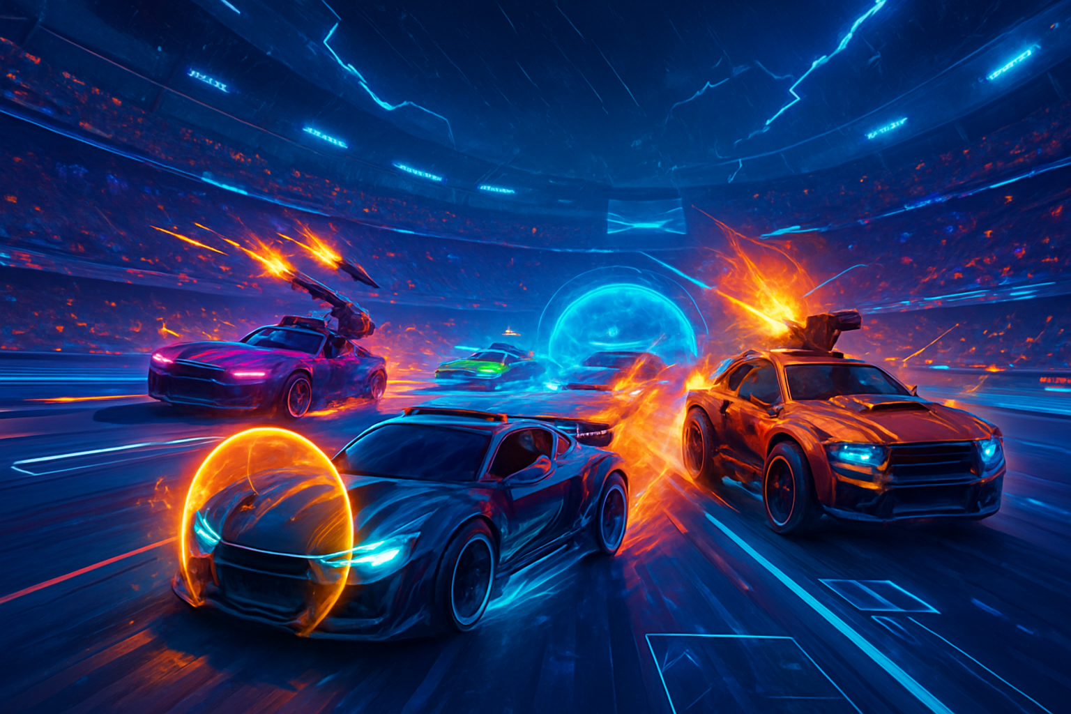 Neon Velocity: Combat Circuit - 3D Racing by Jabali AI