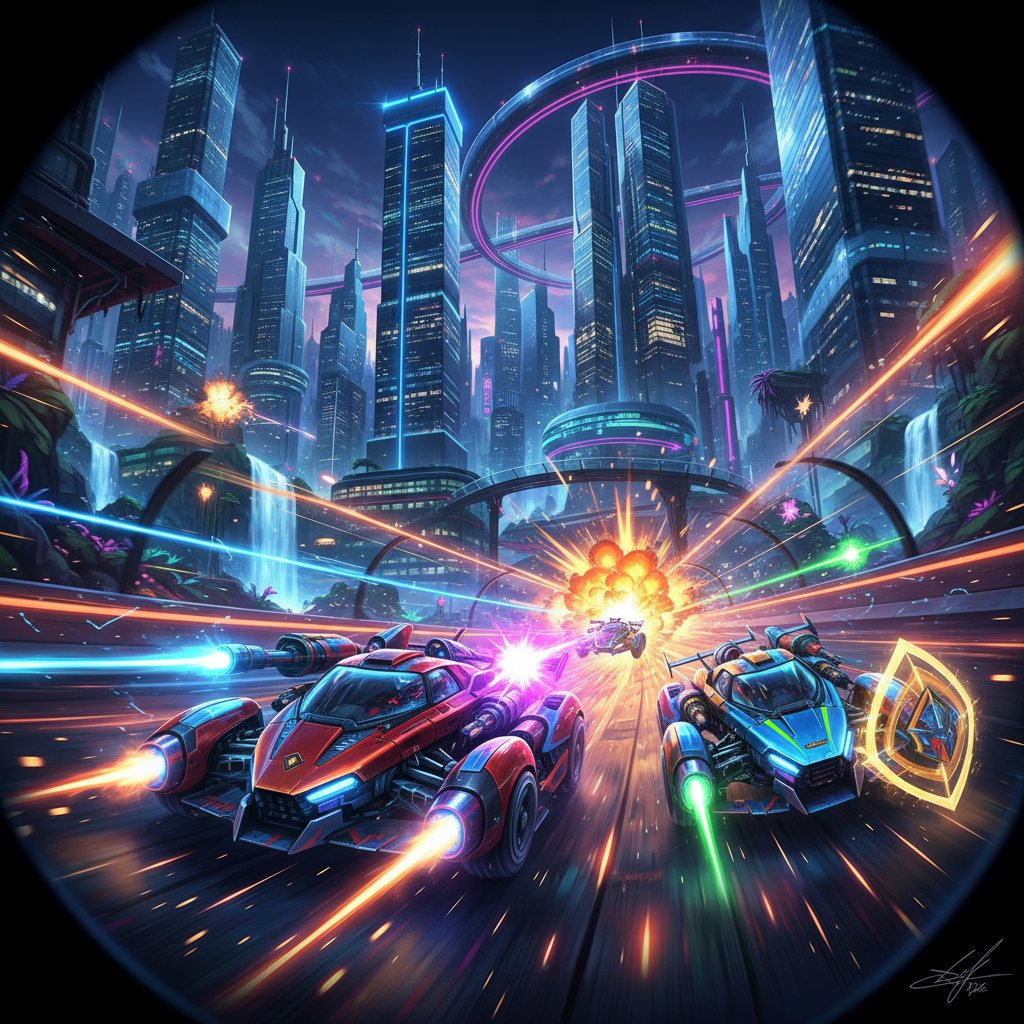 Neon Apex Rivals - 3D Racing by Jabali AI