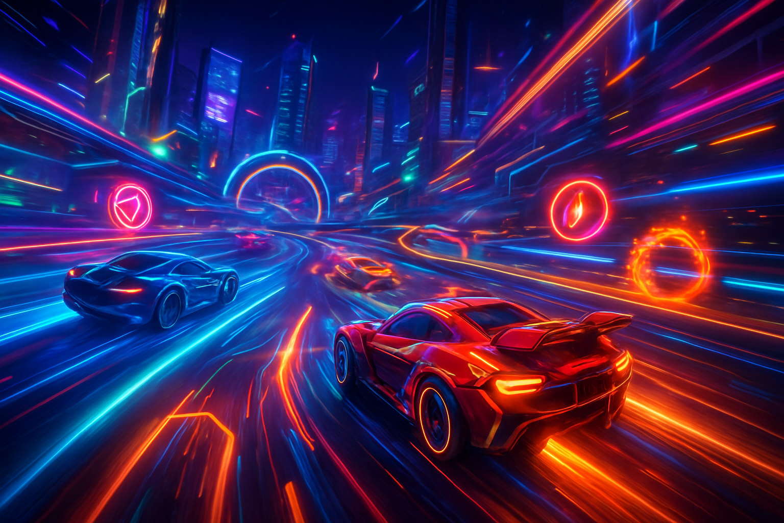 Neon Arena Rivals - 3D Racing by Jabali AI