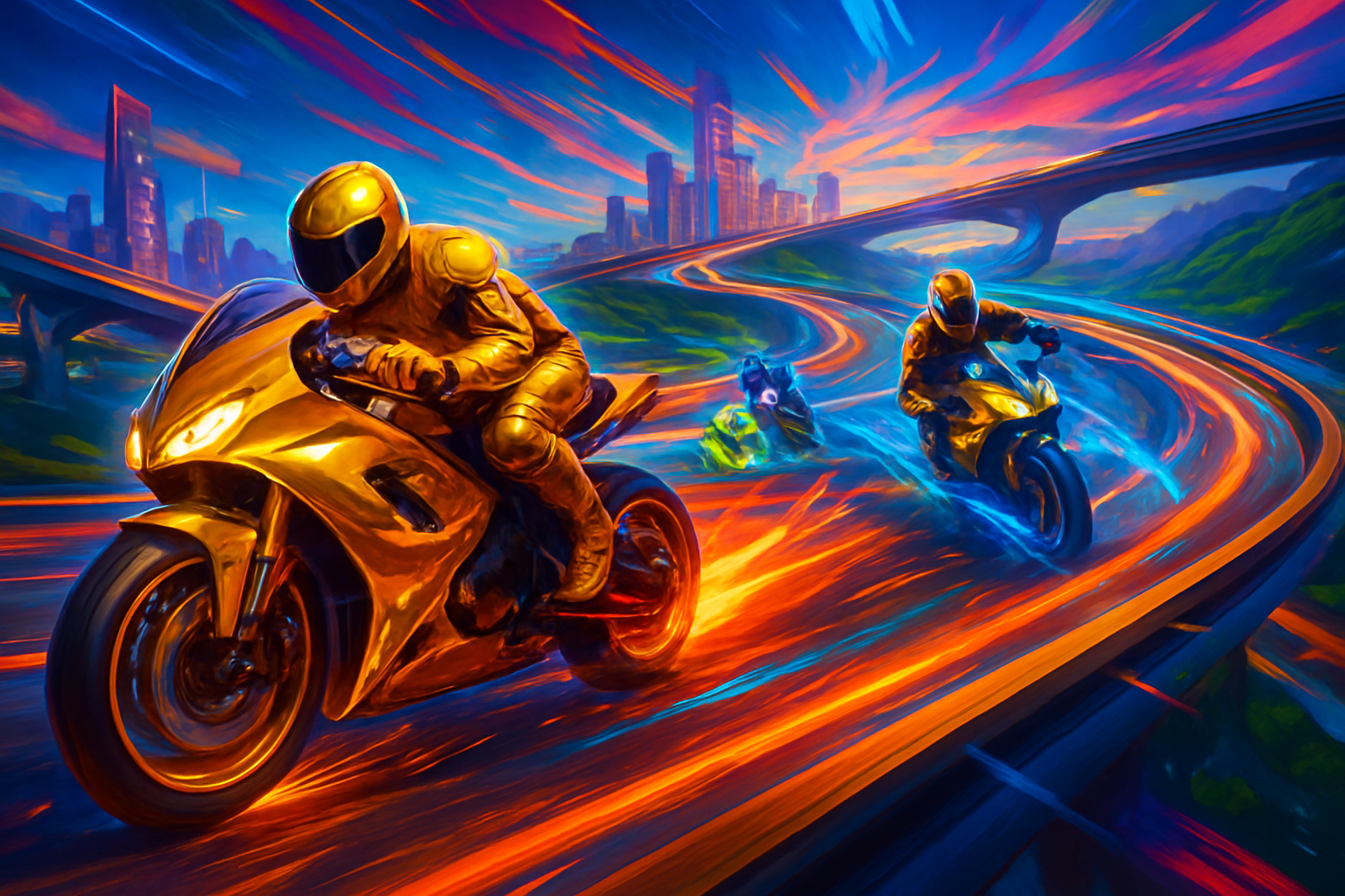 Gold Wing: Combat Circuit - 3D Racing by Jabali AI