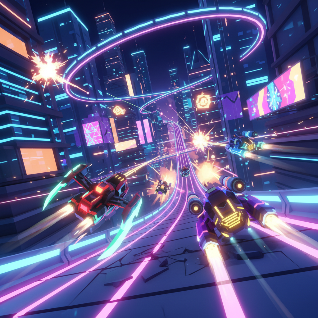 Neon Rival Rush - 3D Racing by Jabali AI