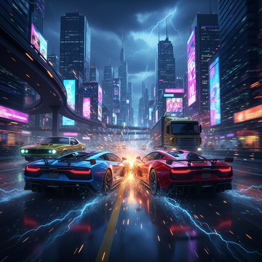 Neon Street Rivals - 3D Racing by Jabali AI