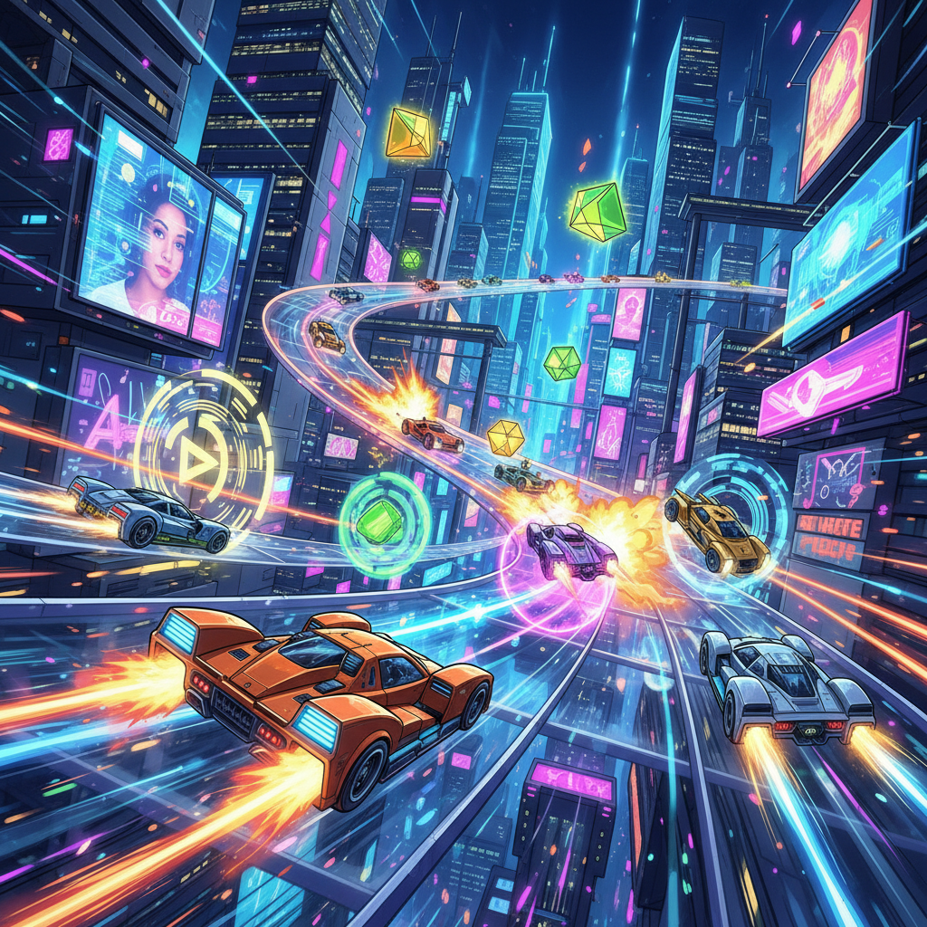 Neon Velocity: Combat Circuit - 3D Racing by Jabali AI