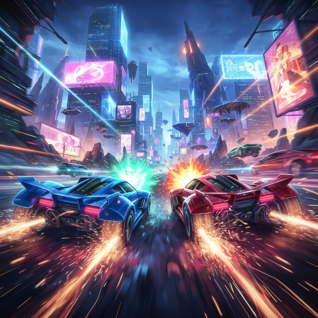 Neon Apex Rivals - 3D Racing by Jabali AI