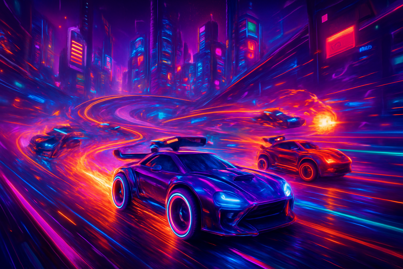 Neon Rivals: Turbo Combat - 3D Racing by Jabali AI