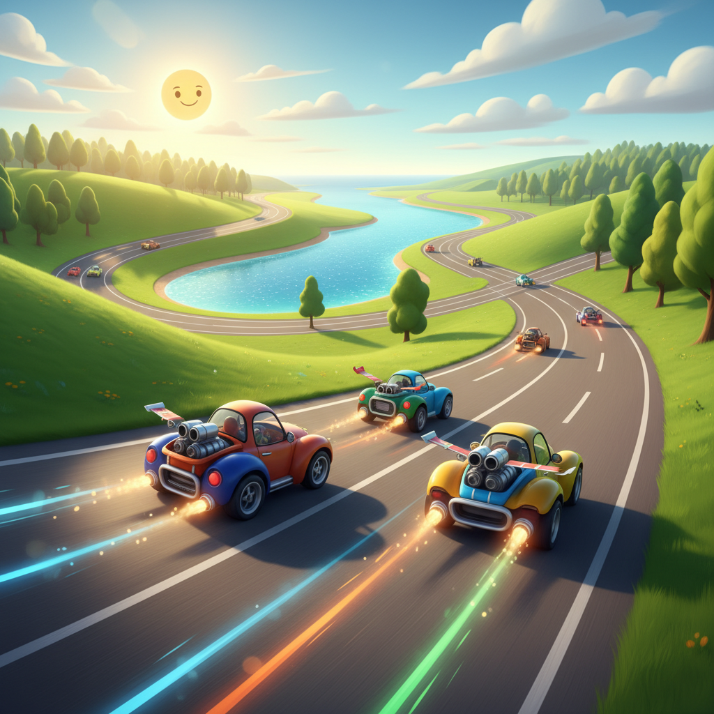 Precision Rivals: Scenic Circuit - 3D Racing by Jabali AI