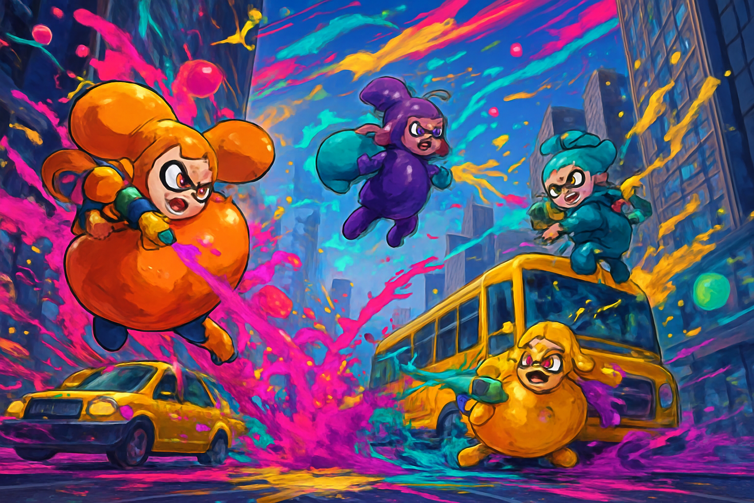 Splatoon: Inflatable Turf Showdown - 3D Open World by Jabali AI
