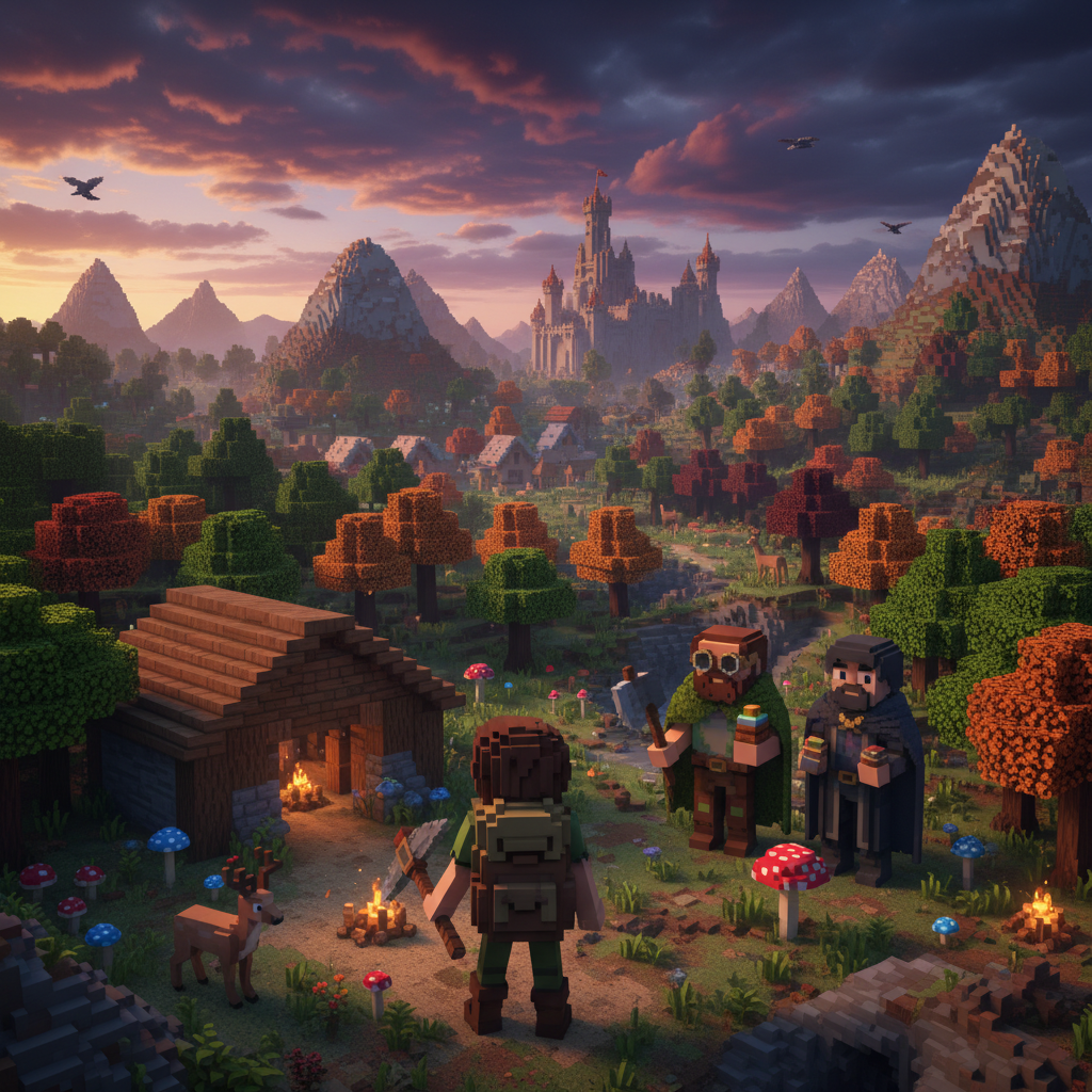 Voxelbound: Ember's Quest - Adventure RPG by Jabali AI