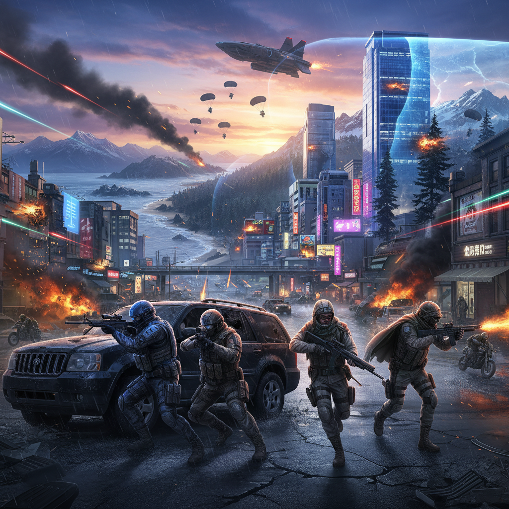 Urban Survival Arena - Jabali AI Poster