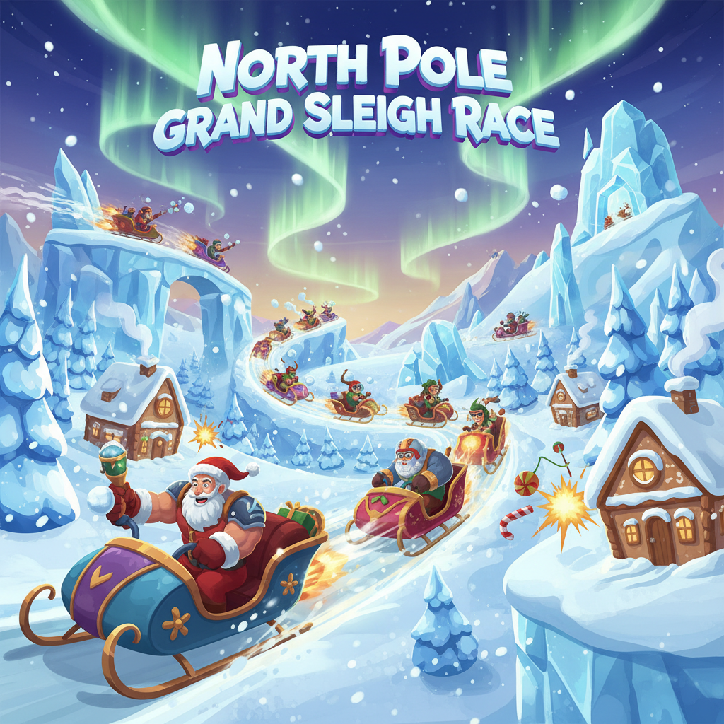 Sleigh Rivals: Arctic Dash - 3D Racing by Jabali AI