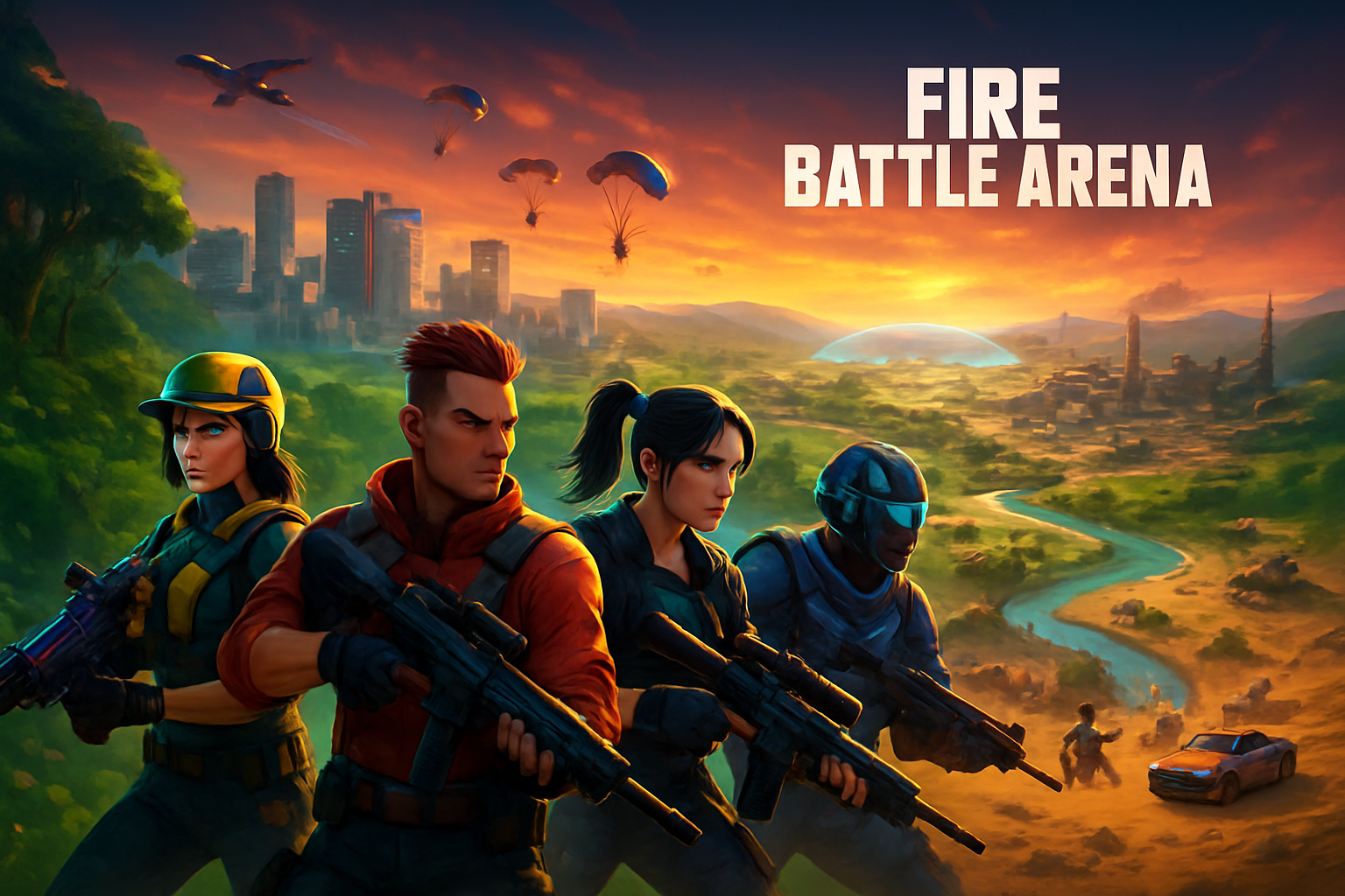 Fire Battle Arena - 3D Open World by Jabali AI