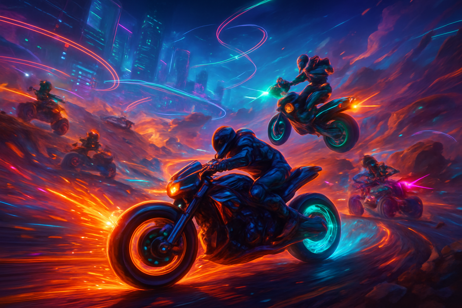 Neon Velocity: Battle Circuit - 3D Racing by Jabali AI