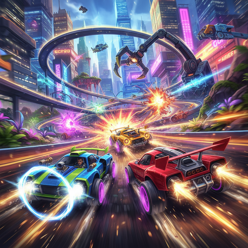 Turbo Machina: Combat Racers - 3D Racing by Jabali AI