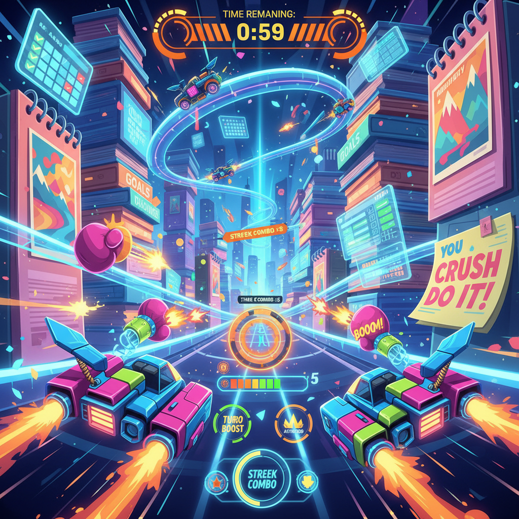 Neon Rivals: Turbo Combat - 3D Racing by Jabali AI