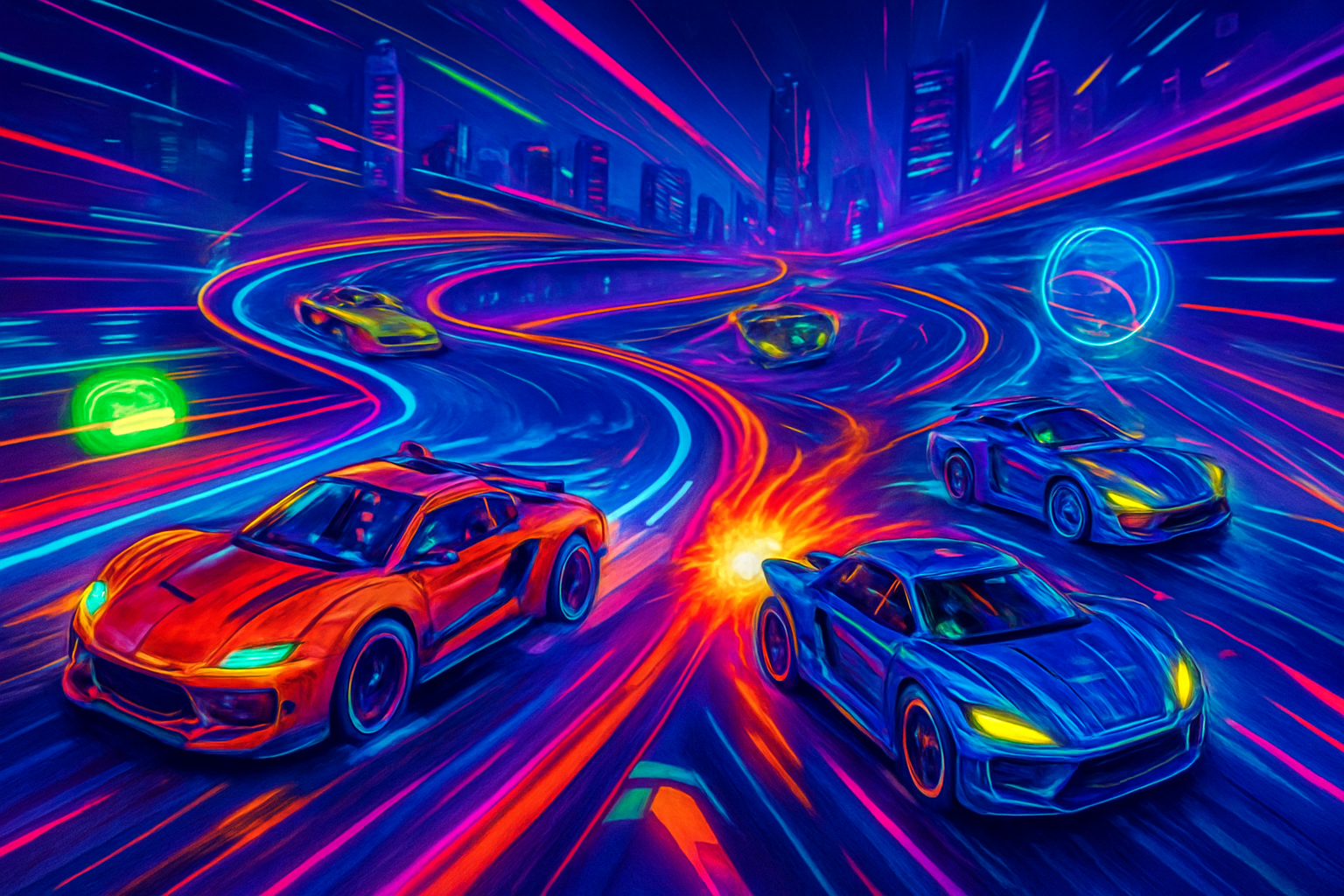 Neon Rivals: Turbo Combat - 3D Racing by Jabali AI
