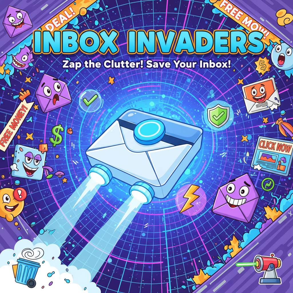 Inbox Invaders - Fixed Shooter Arcade by Jabali AI