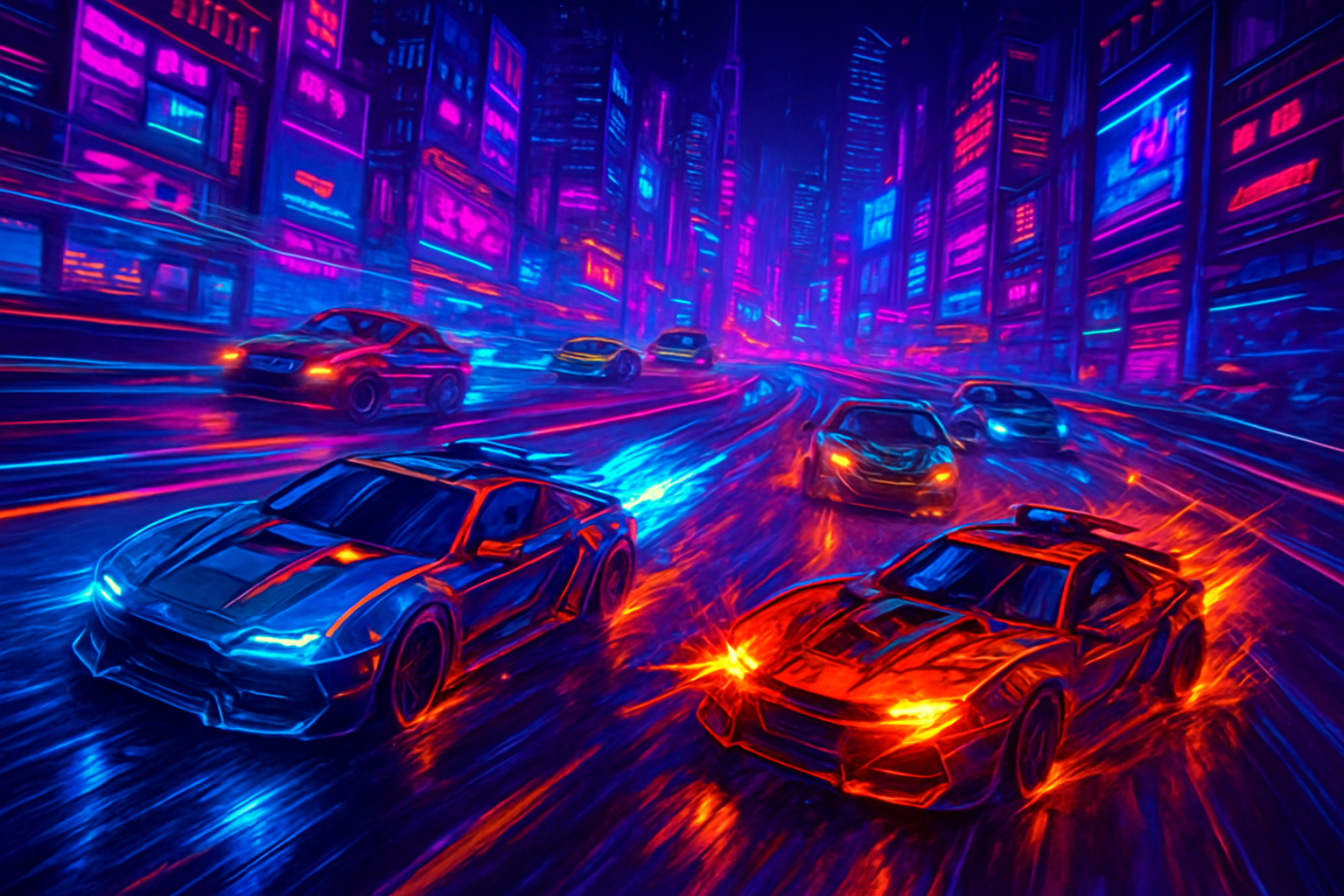 Neon Rivals: Turbo Clash - 3D Racing by Jabali AI