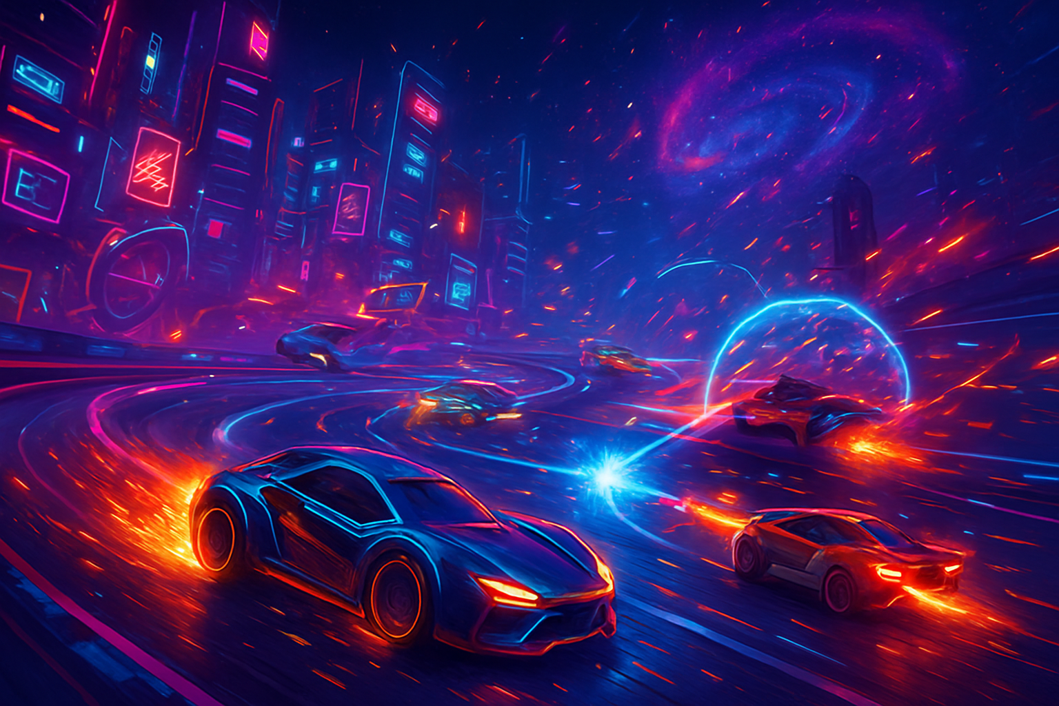 Neon Havoc Racers - 3D Racing by Jabali AI
