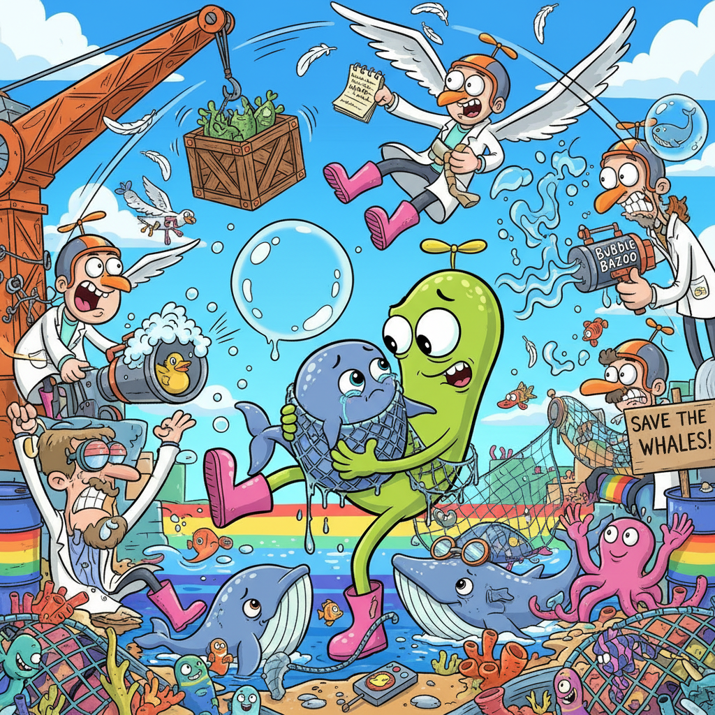 Whale Wobble: Bob’s Blunder - Jabali AI Poster