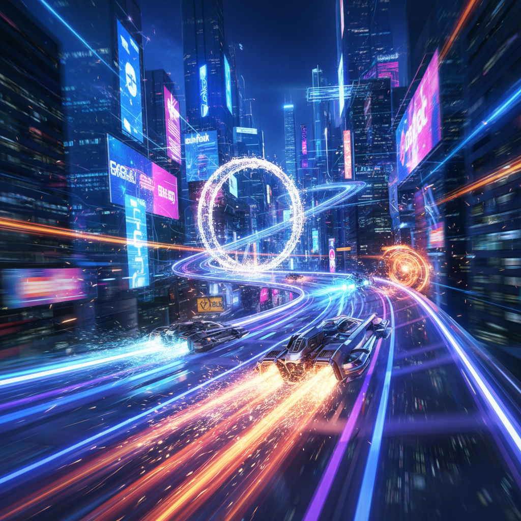 Neon Velocity: Combat Rush - Jabali AI Poster