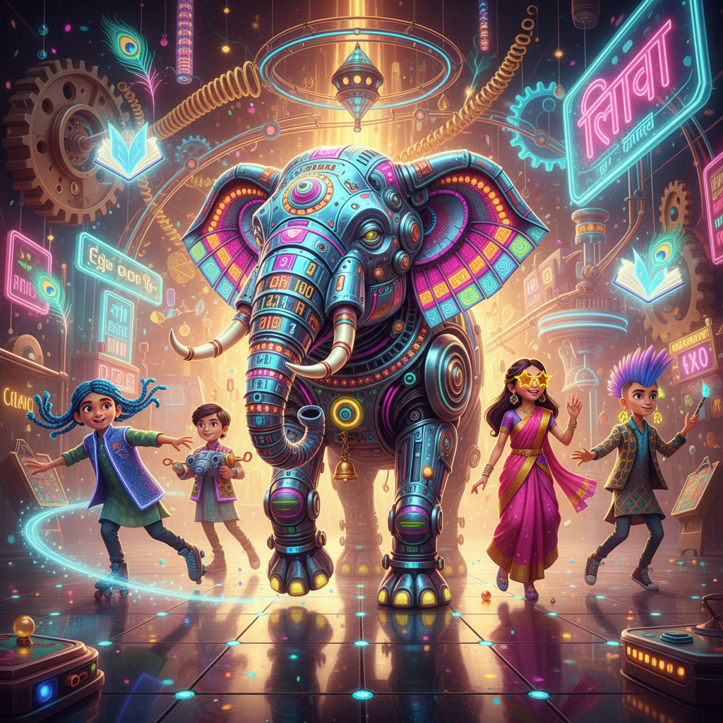 Kinetic Carnival Neon Quest - Trivia Game by Jabali AI