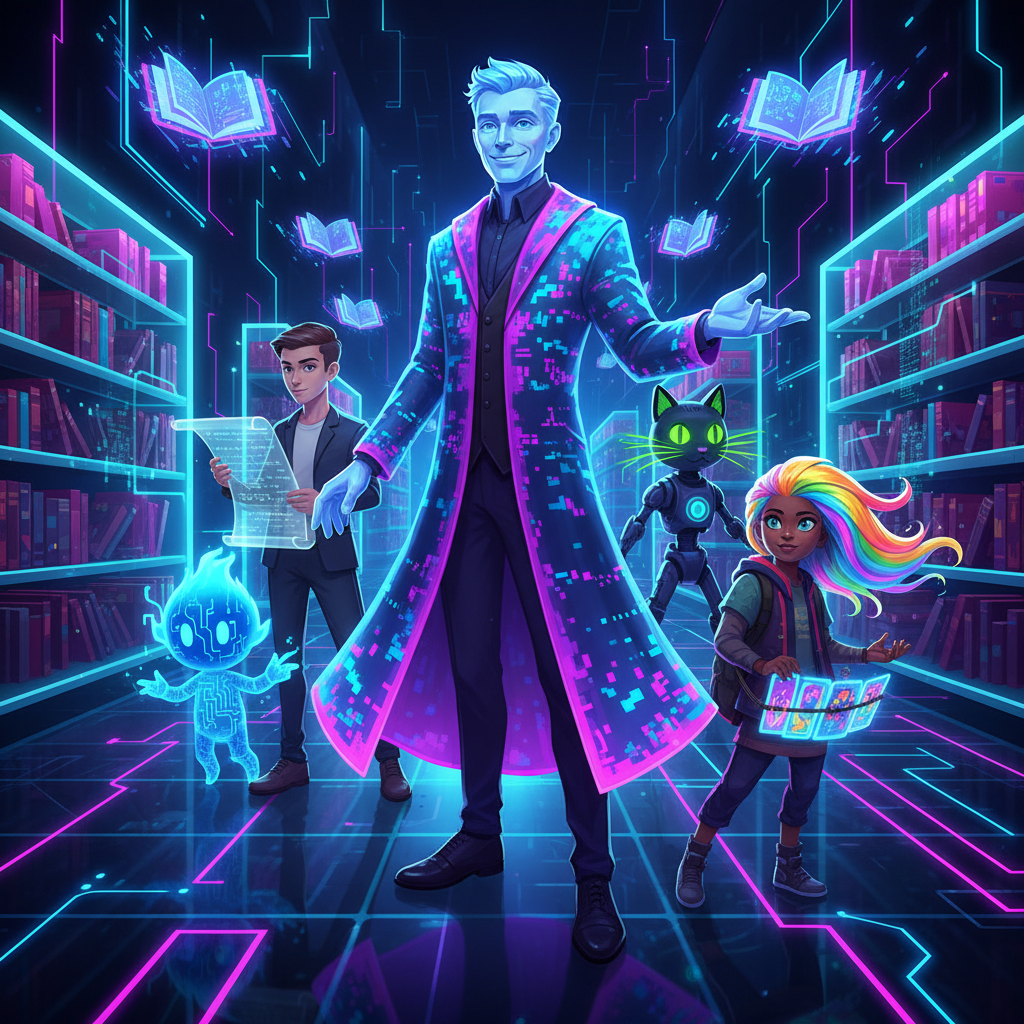 Neon Nexus: Quiz Archive - Jabali AI Poster