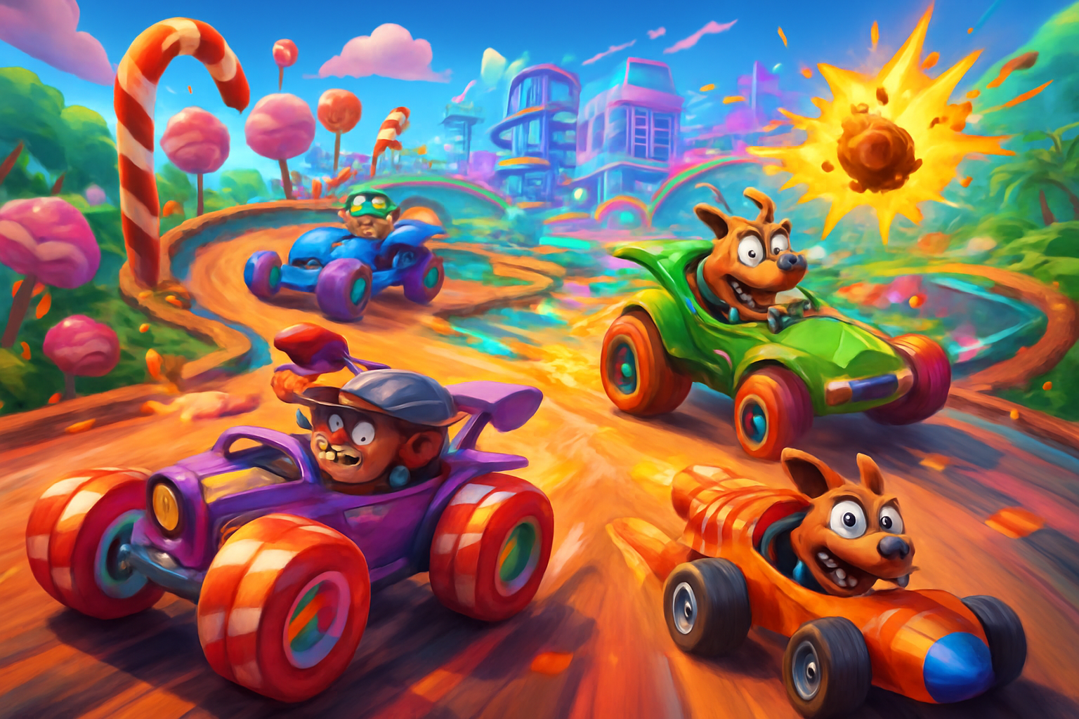 Turbo Toon Racers - 3D Racing by Jabali AI