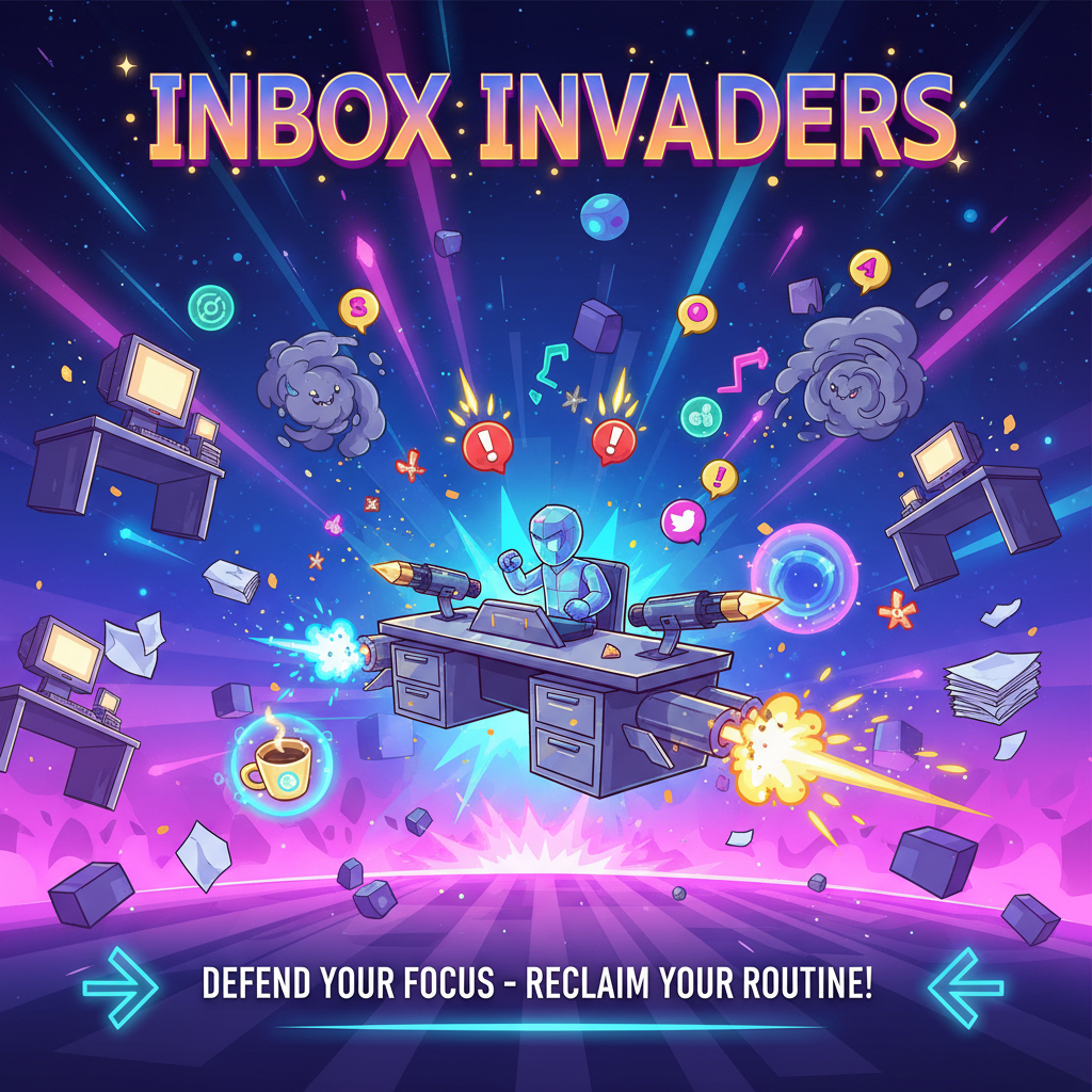 Inbox Invaders - Fixed Shooter Arcade by Jabali AI