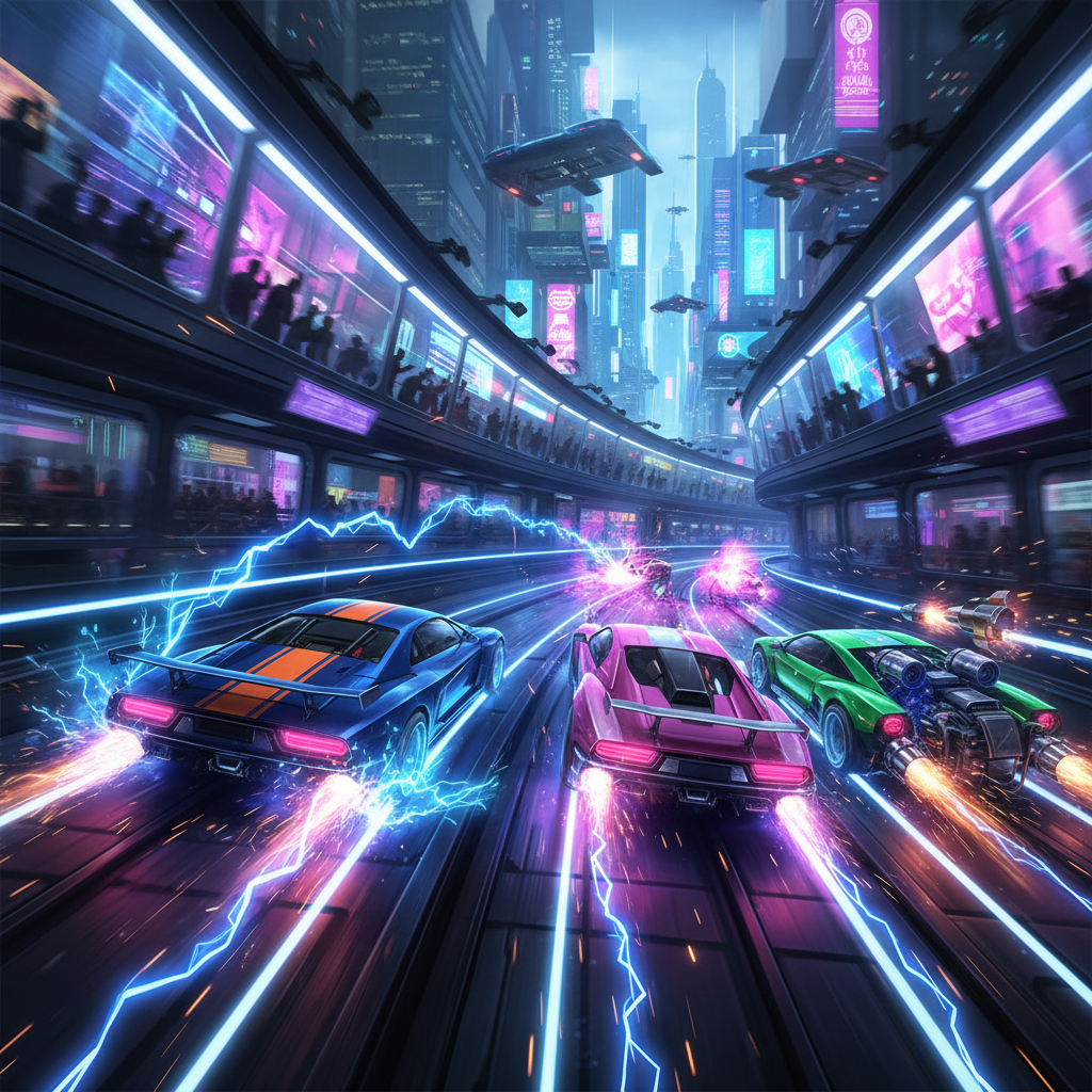 Tunnel Velocity: Neon Rivals - 3D Racing by Jabali AI
