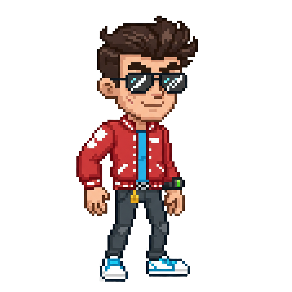 Vinnie Pixel - Character Life Simulation by Jabali AI