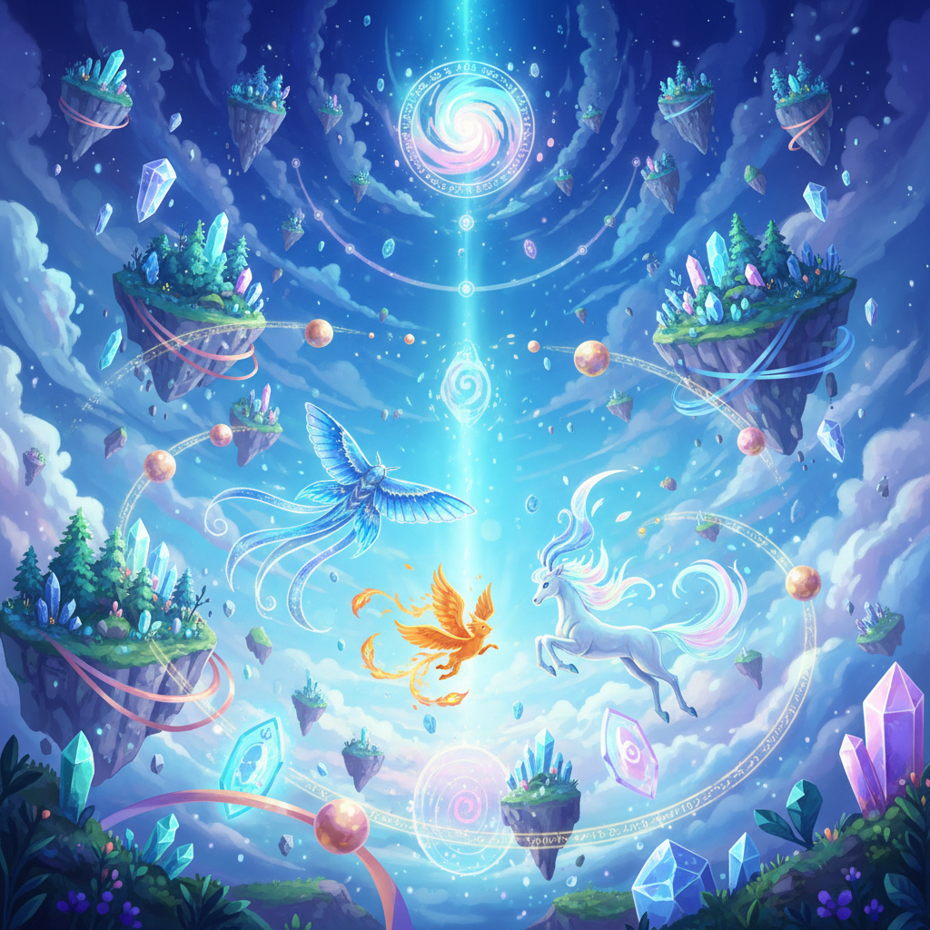 Skyborn Lumina - Jabali AI Poster