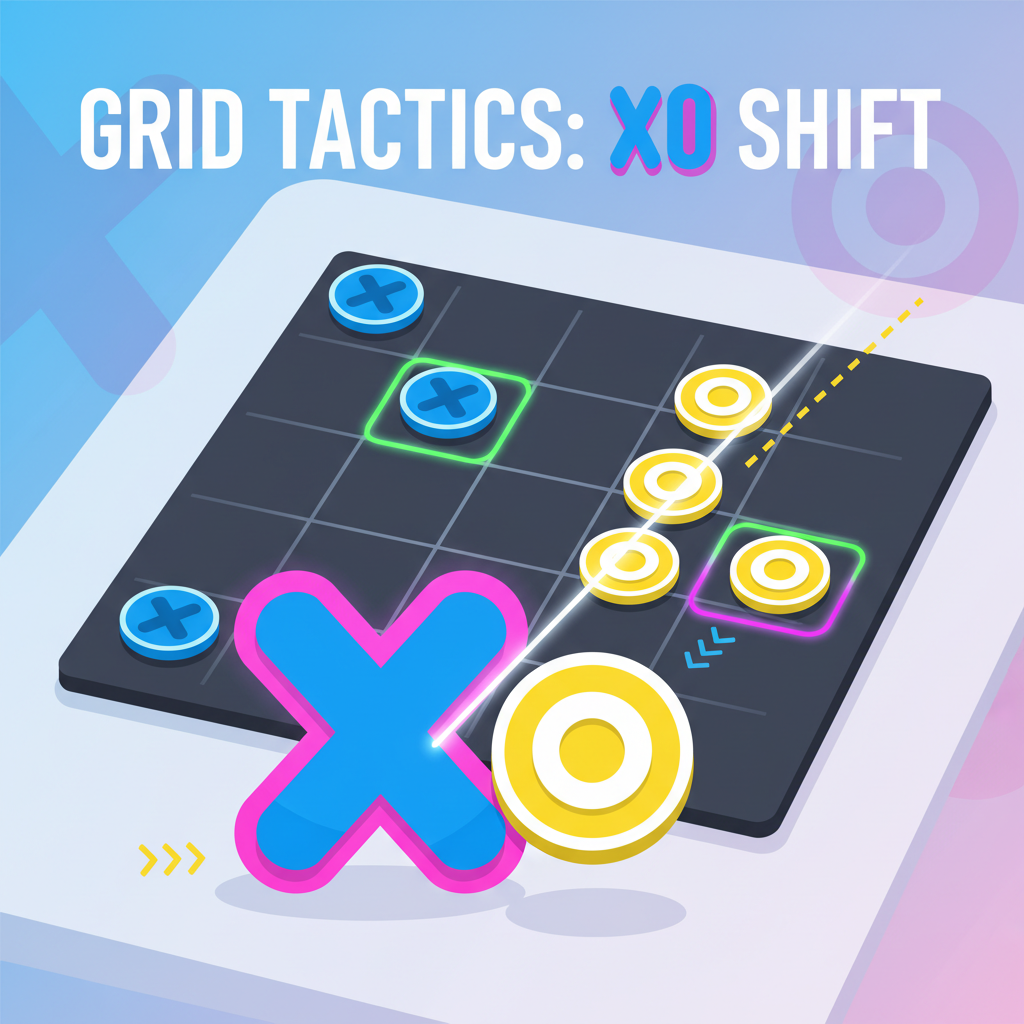 Grid Tactics: XO Shift - Grid-Based Puzzle by Jabali AI