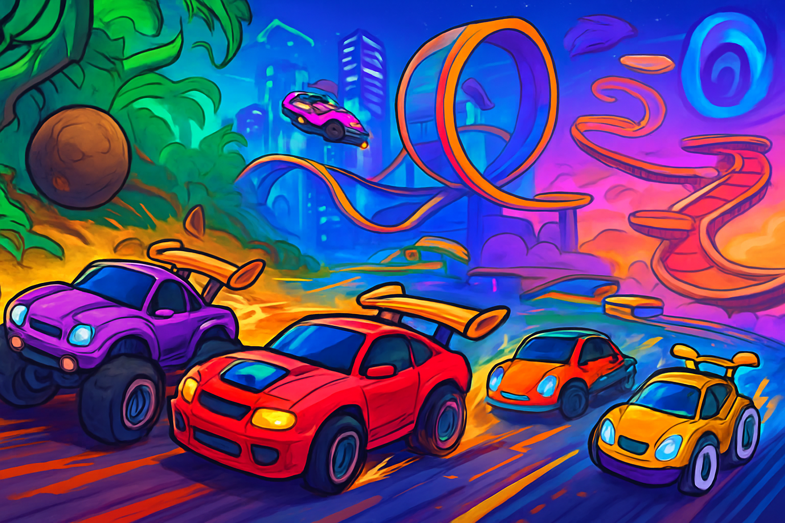 Turbo Rivals: Battle Racers - 3D Racing by Jabali AI