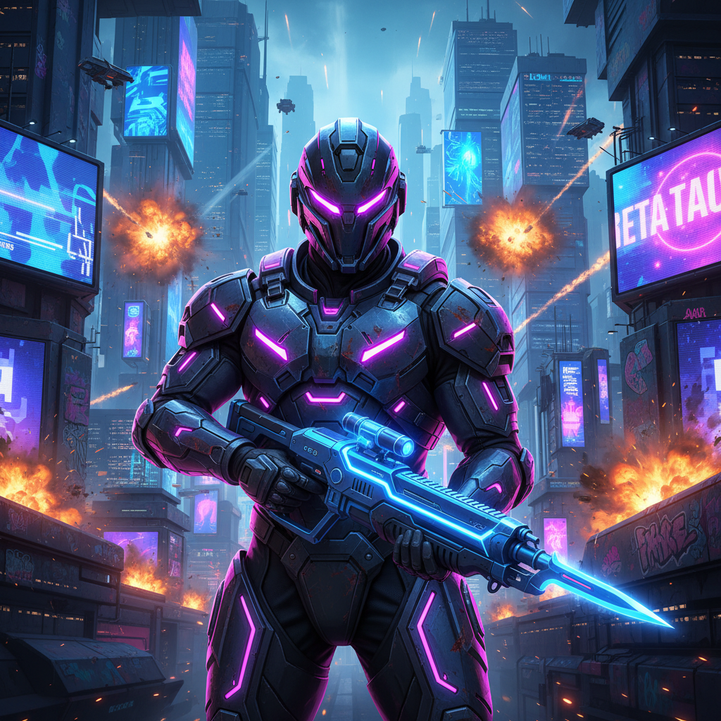 Neon Rebellion - Directional Shooter by Jabali AI