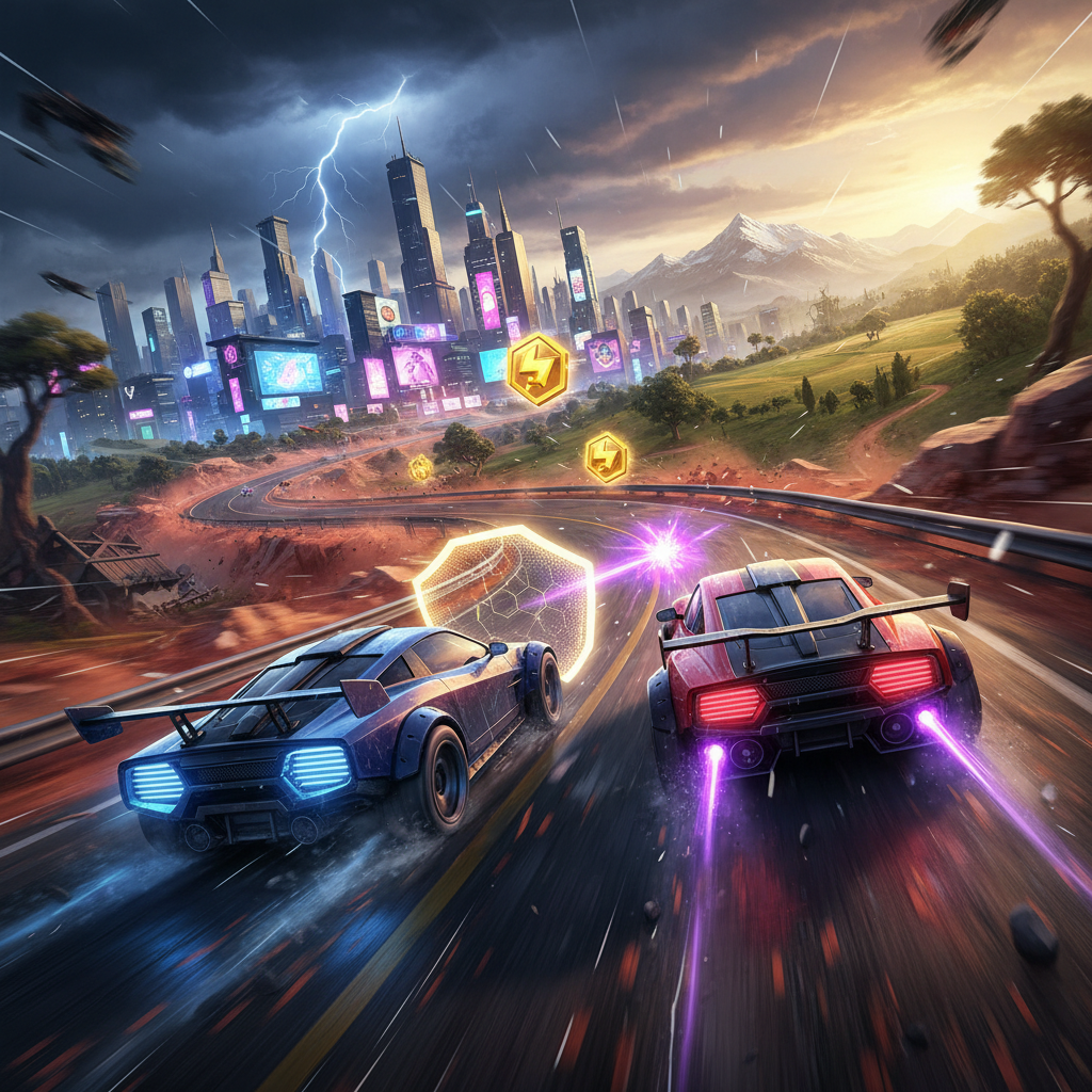 Neon Rivals: Turbo Clash - 3D Racing by Jabali AI
