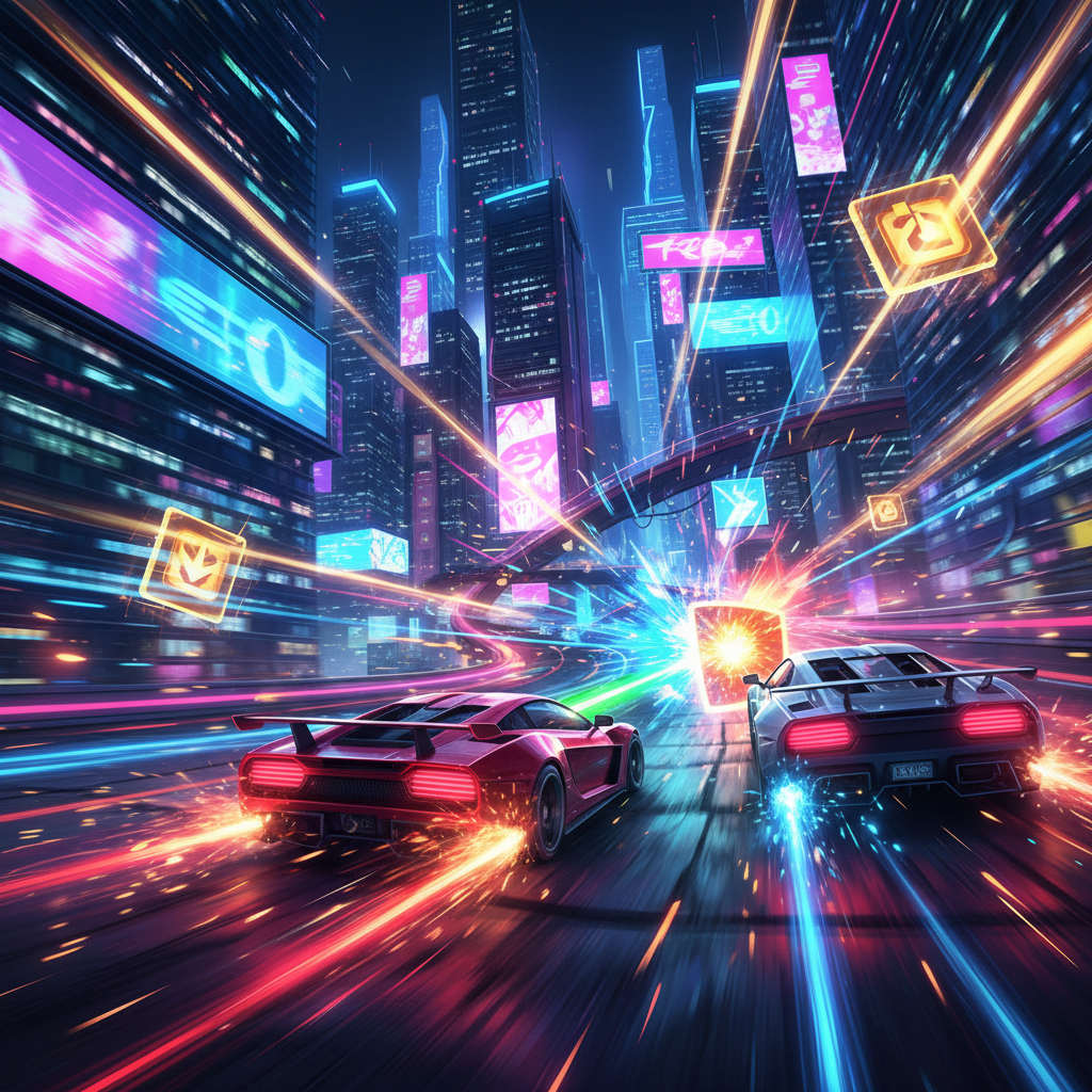 Neon Drift Combat - 3D Racing by Jabali AI