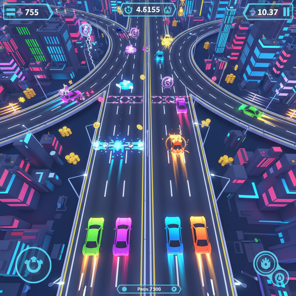 Neon Rift Racers - 3D Racing by Jabali AI