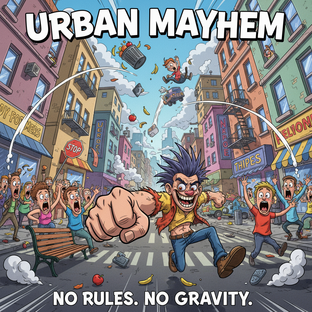 City Mayhem Unleashed - Jabali AI Poster