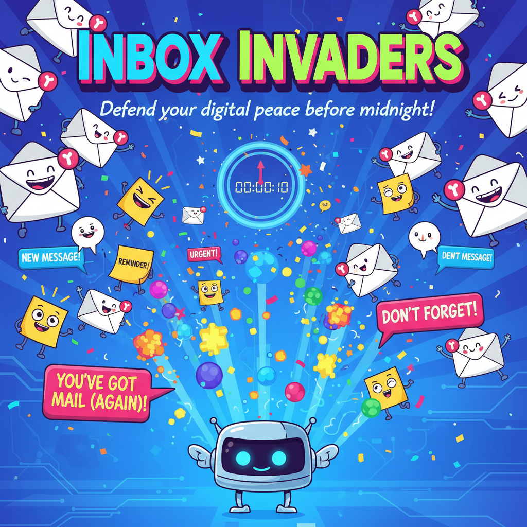 Inbox Invaders - Fixed Shooter Arcade by Jabali AI