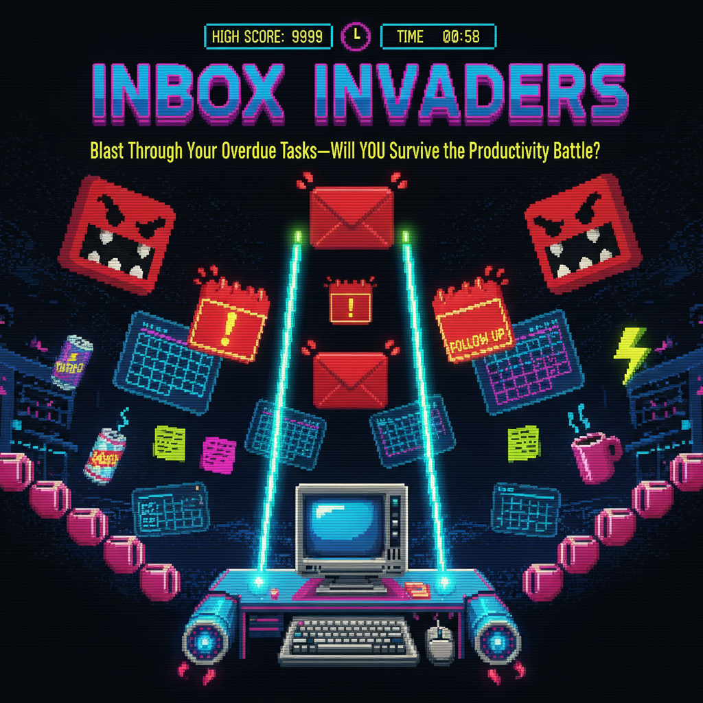 Inbox Invaders - Fixed Shooter Arcade by Jabali AI