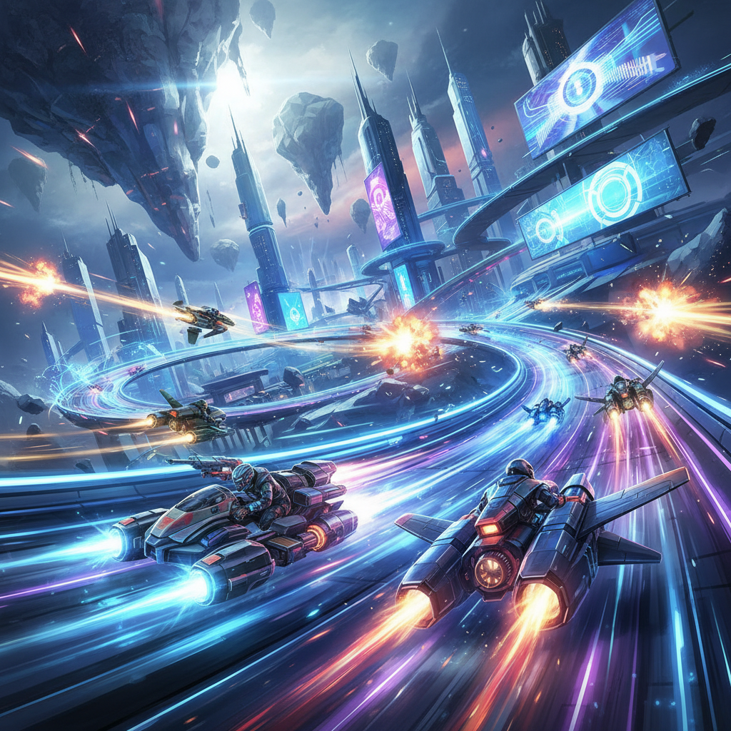 Neon Velocity: Combat Circuit - 3D Racing by Jabali AI