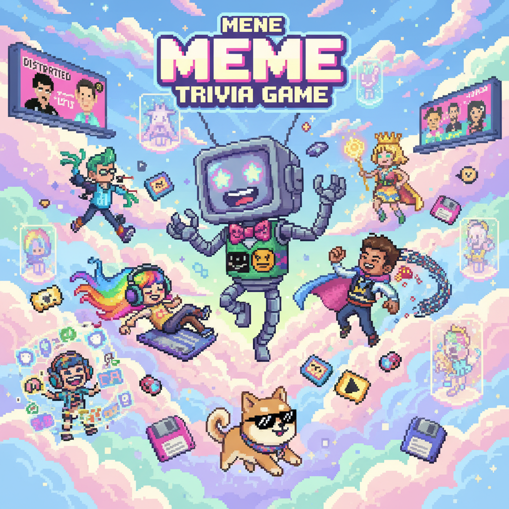 Pixel Meme Quest - Trivia Game by Jabali AI