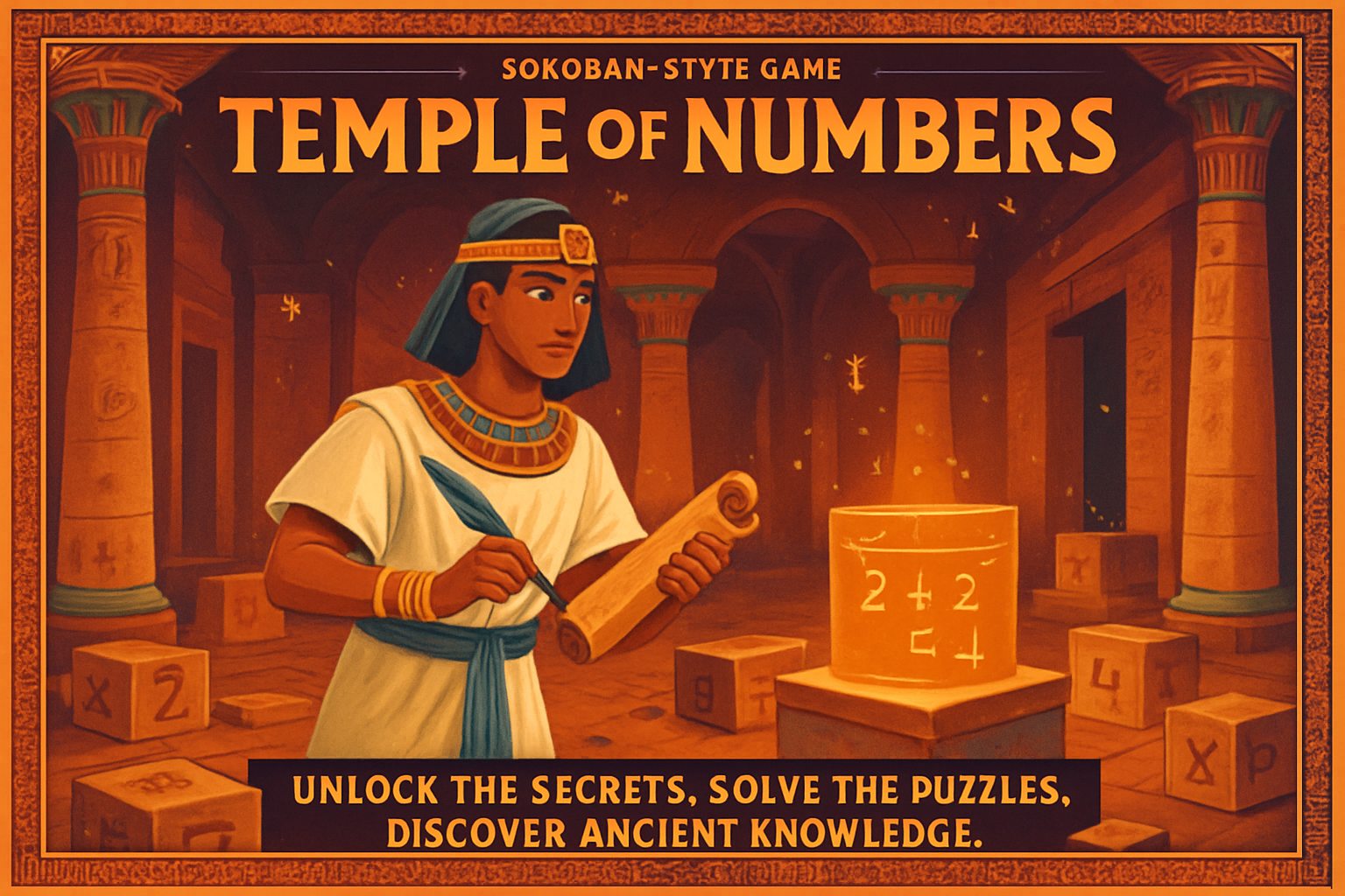 Temple of Numbers - Grid-Based Puzzle by Jabali AI