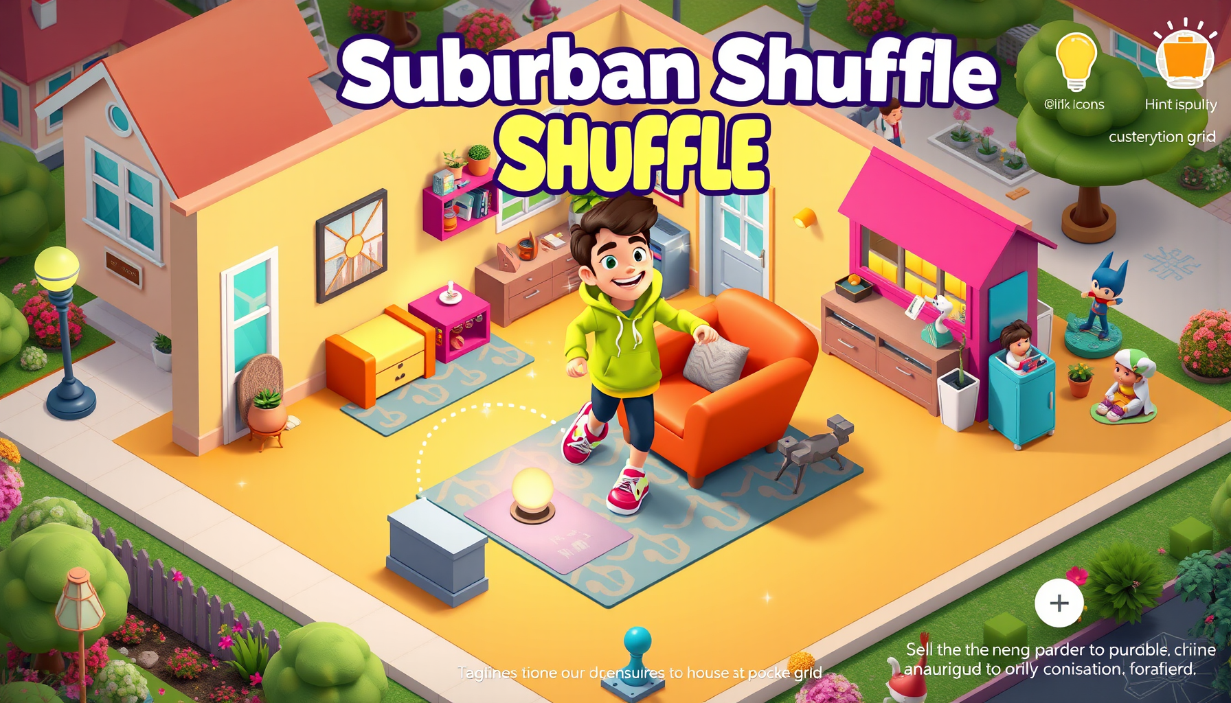 Suburban Shuffle - Grid-Based Puzzle by Jabali AI