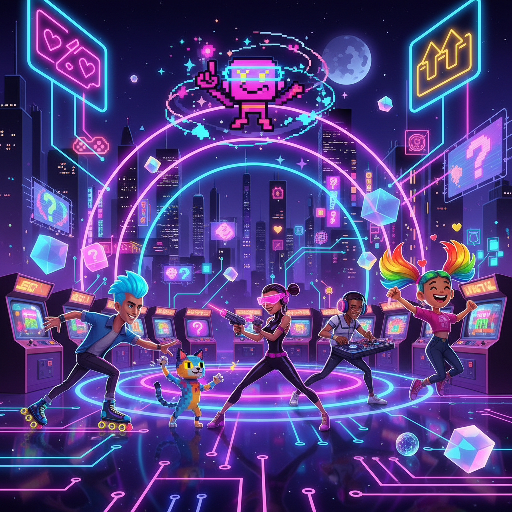 Neon City Showdown - Jabali AI Poster