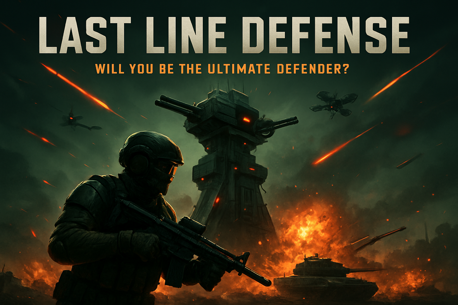 Last Line Defense - Strategic Defense Arcade by Jabali AI