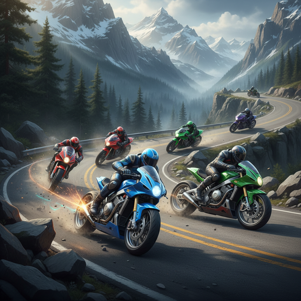 Mountain Cycle Rivals - 3D Racing by Jabali AI