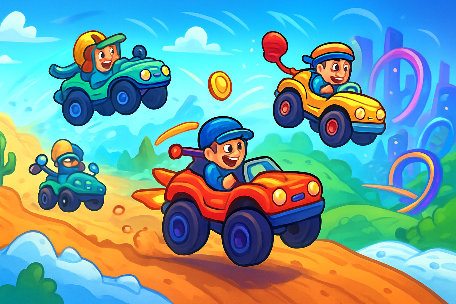 Turbo Tilt Racers - 3D Racing by Jabali AI